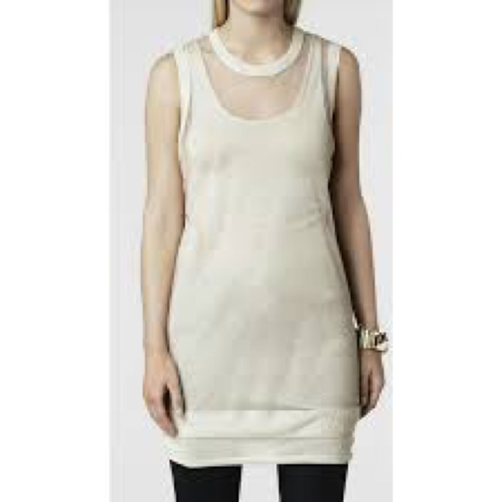 All Saints ‘Merrillon Tank’ Mesh Sheer Sleeveless Top Size 4